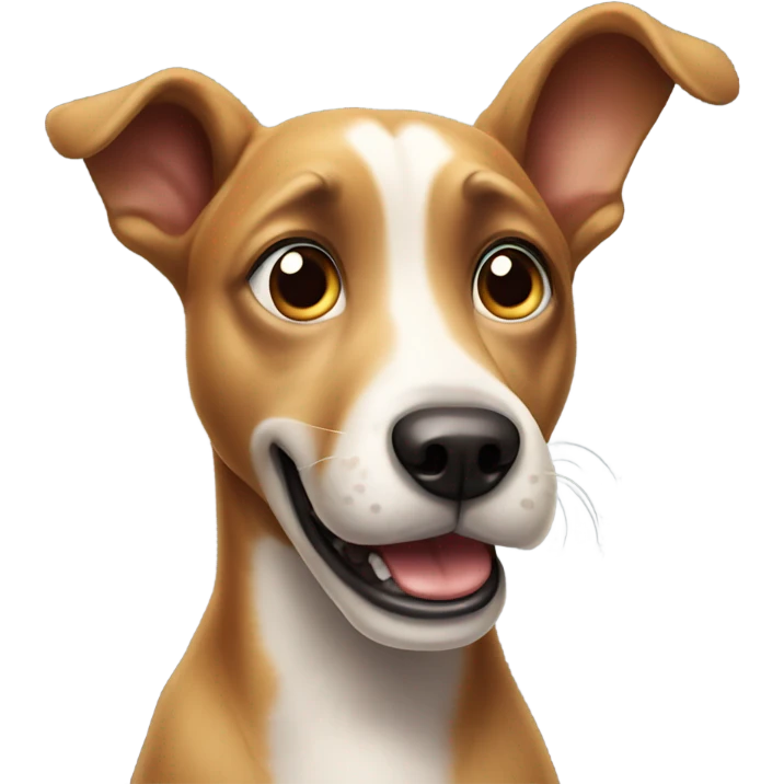 Shocked dog emoji
