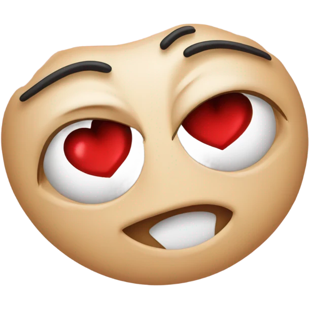 Combined heart eyes and 🤭 emoji
