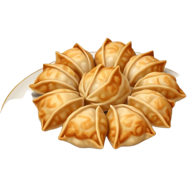 gyosa ball on plate emoji