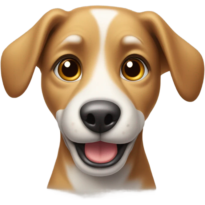 Dog say hello emoji