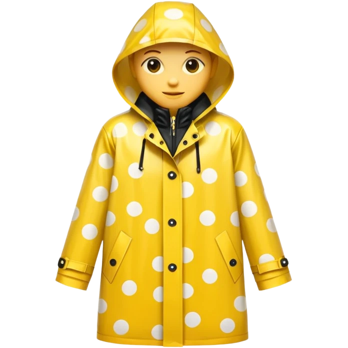 polka dot raincoat emoji