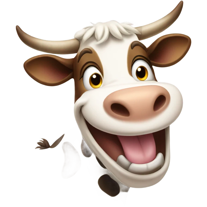 excited cow emoji