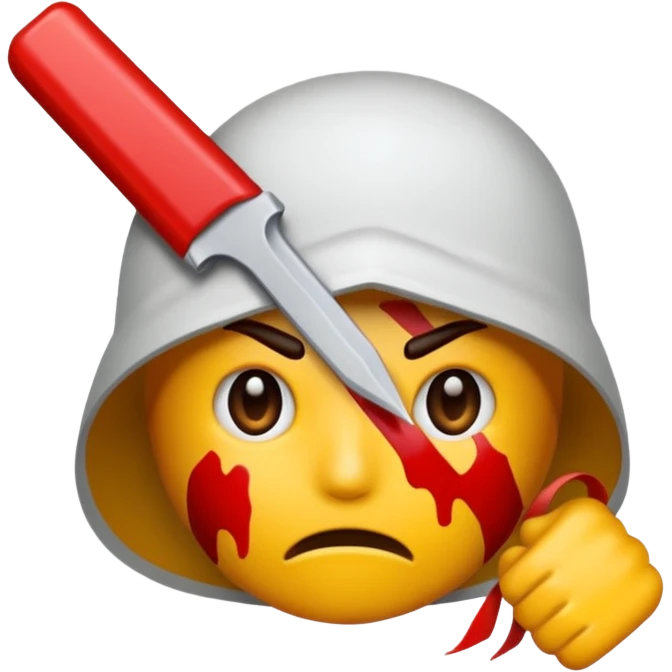 Make George floyd with his neck under a tire emoji