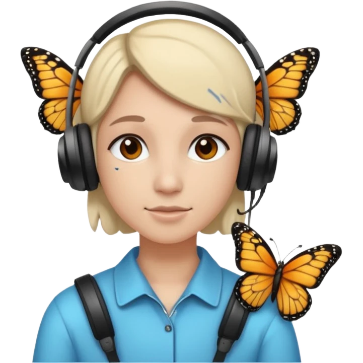 🥲🎧🦋 emoji