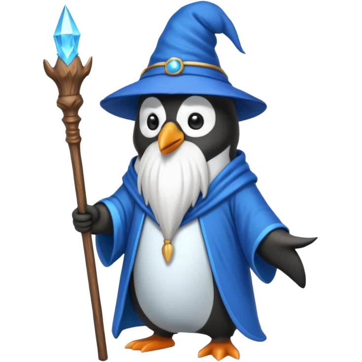 Penguin Wizard emoji