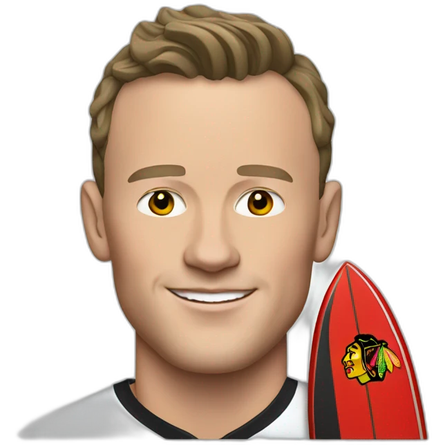 Jonathan Toews as surfer emoji