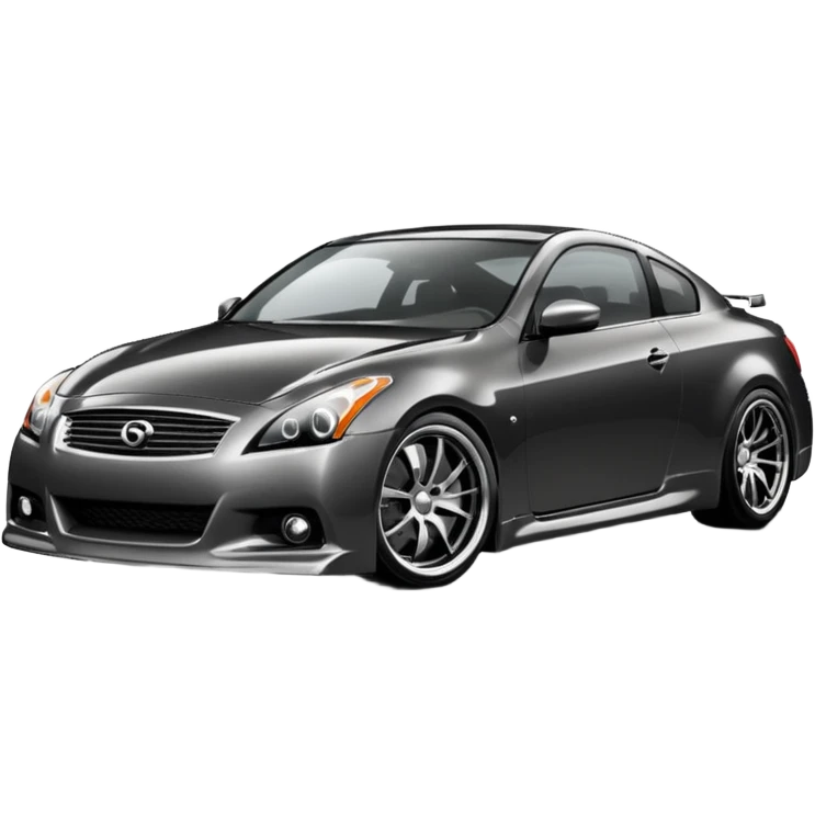 G37 coupe car lowered with dark mags darksliver car 10.5 rears emoji