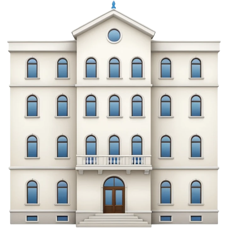 ukrinian white 5-storey building  emoji