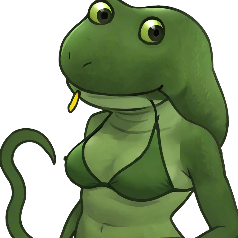 Snake in bikini emoji