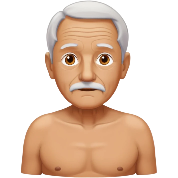 Old man in a swim suit emoji