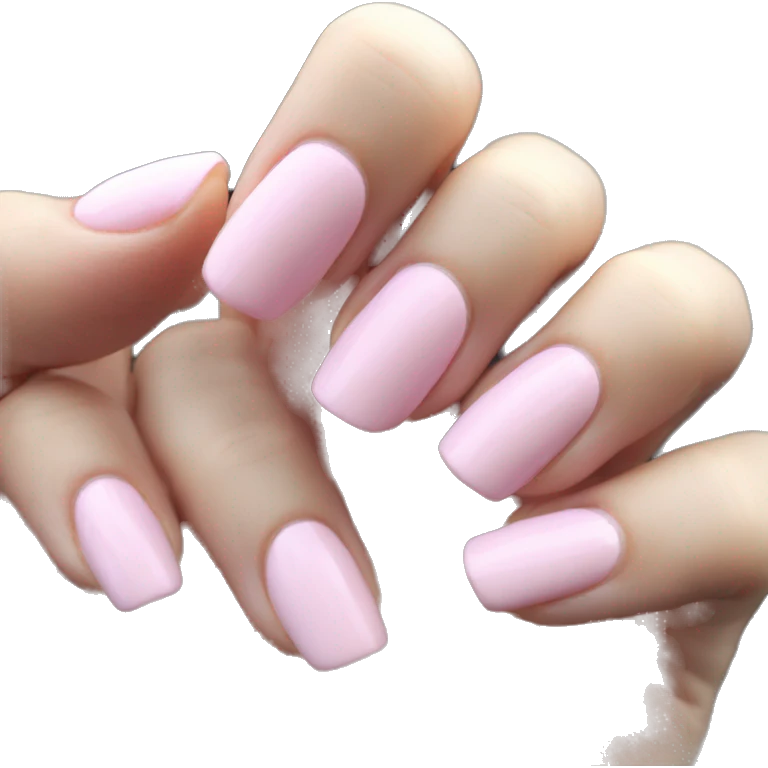 Baby pink nails emoji