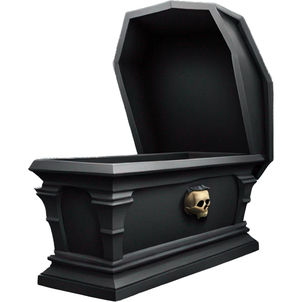 Gothic coffin emoji