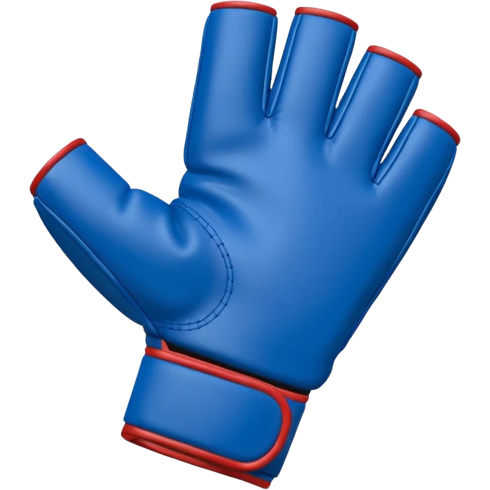 blue MMA glove simple emoji style emoji