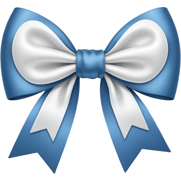 A white ribbon bow emoji
