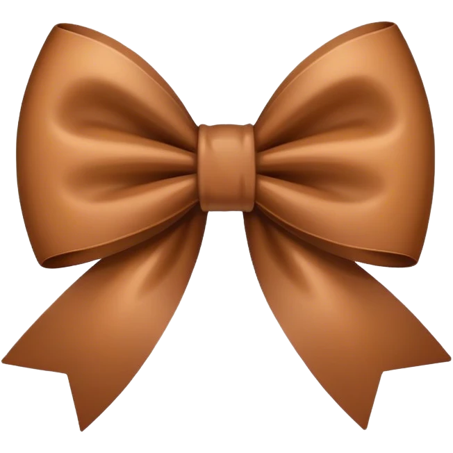 Brown bow emoji