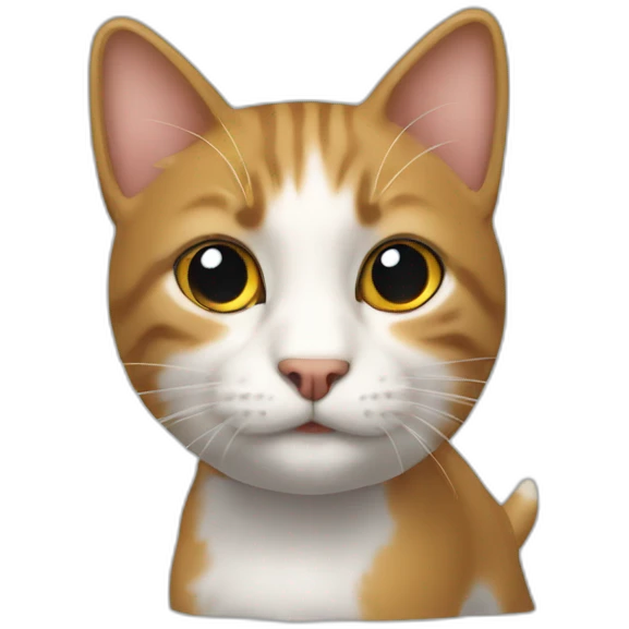 Un chat sur un chien  emoji