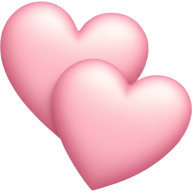 two pastel pink hearts emoji
