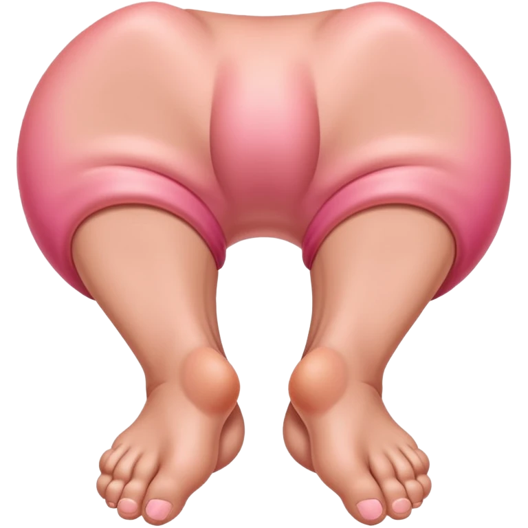 feet on a round body with a butthole and big weiner  emoji