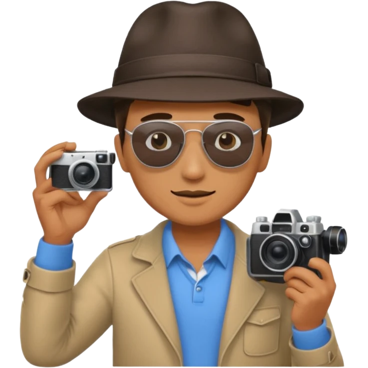 man with camera emoji
