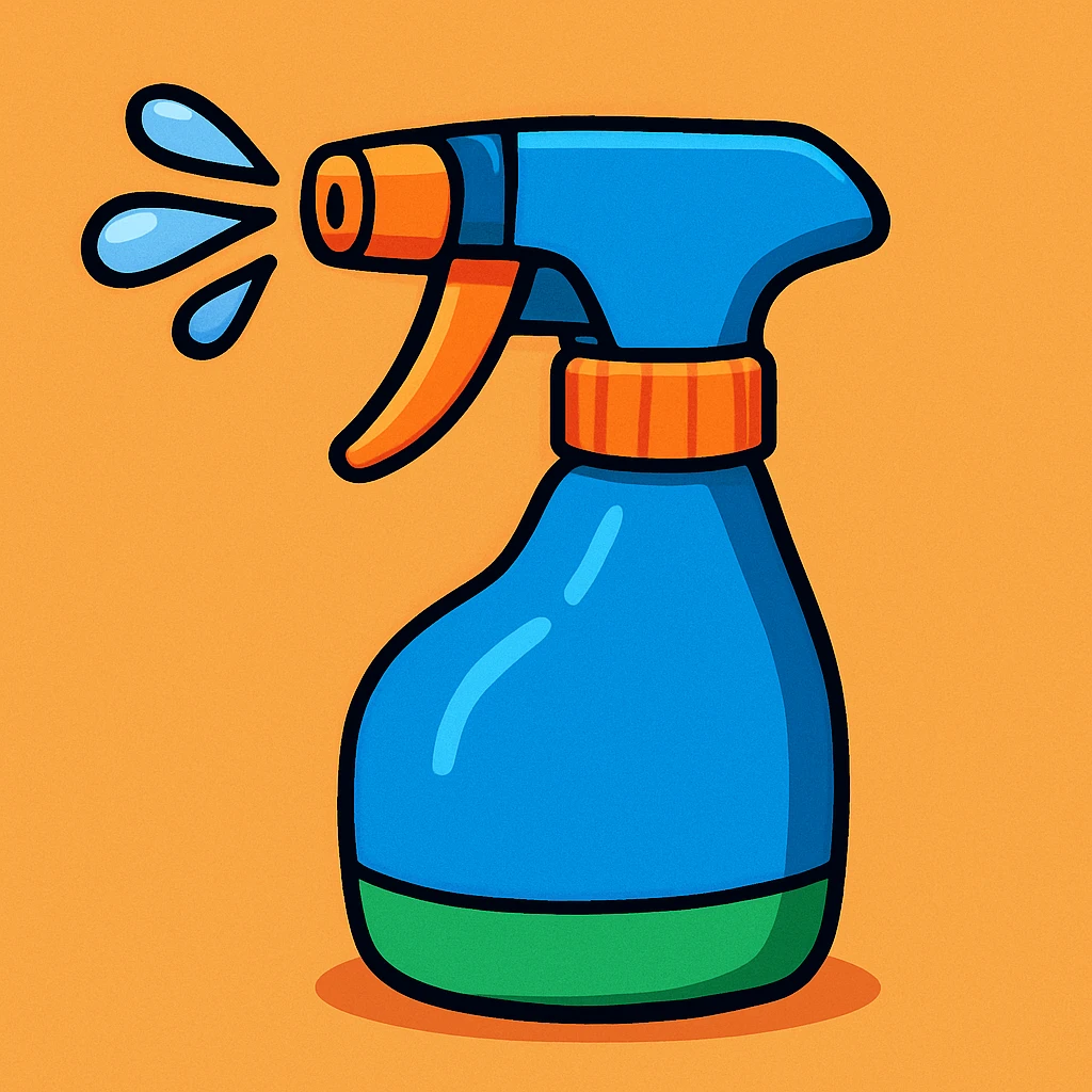 water sprayer, cartoon style emoji