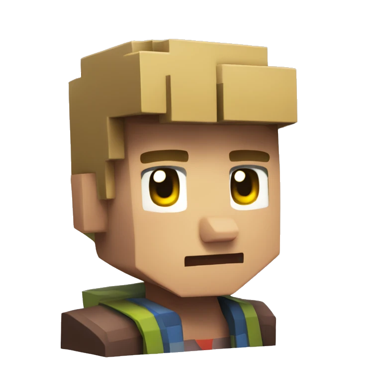 kid at school minecraft 3d icon emoji