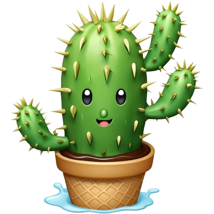 Ice cream cactus  emoji