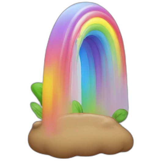 caca arc en ciel emoji