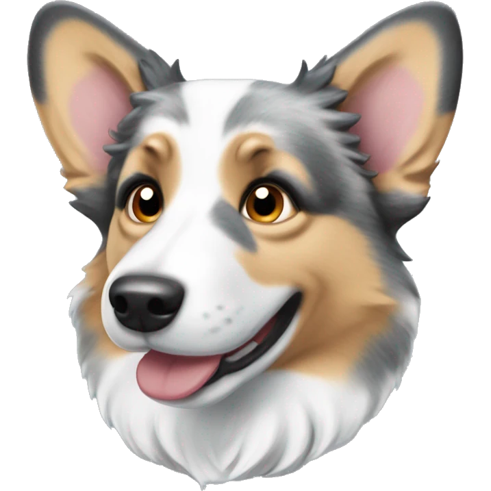 Blue Merle corgi emoji
