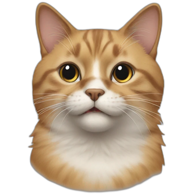 Cat with a dog emoji