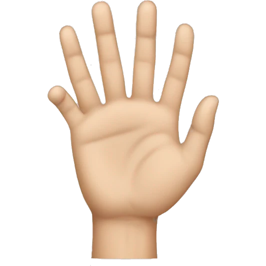 Backside of a hand emoji