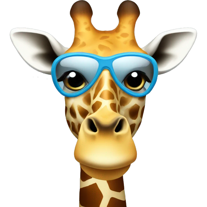 Giraffe Wearing a skimask  emoji
