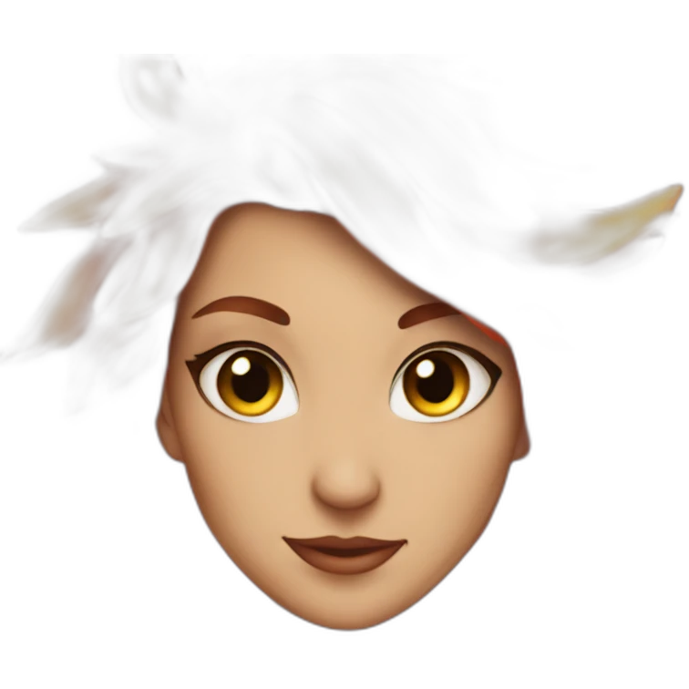 Female anthro phoenix emoji