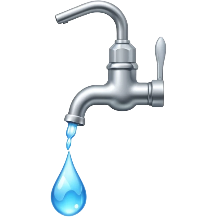 water flows from the tap emoji