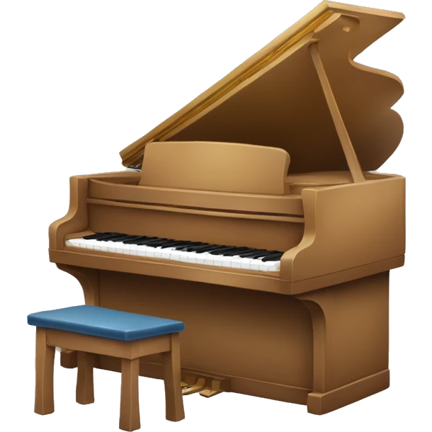 waterstroom tegen een piano emoji
