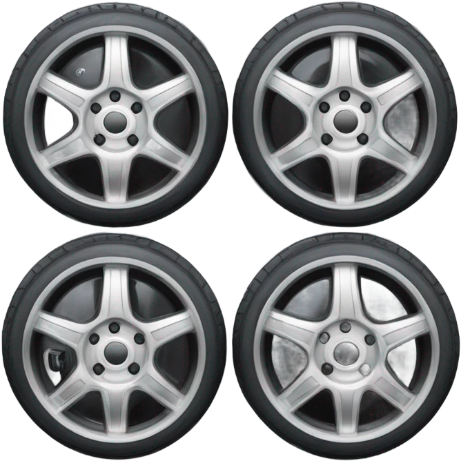 four wheels for car emoji