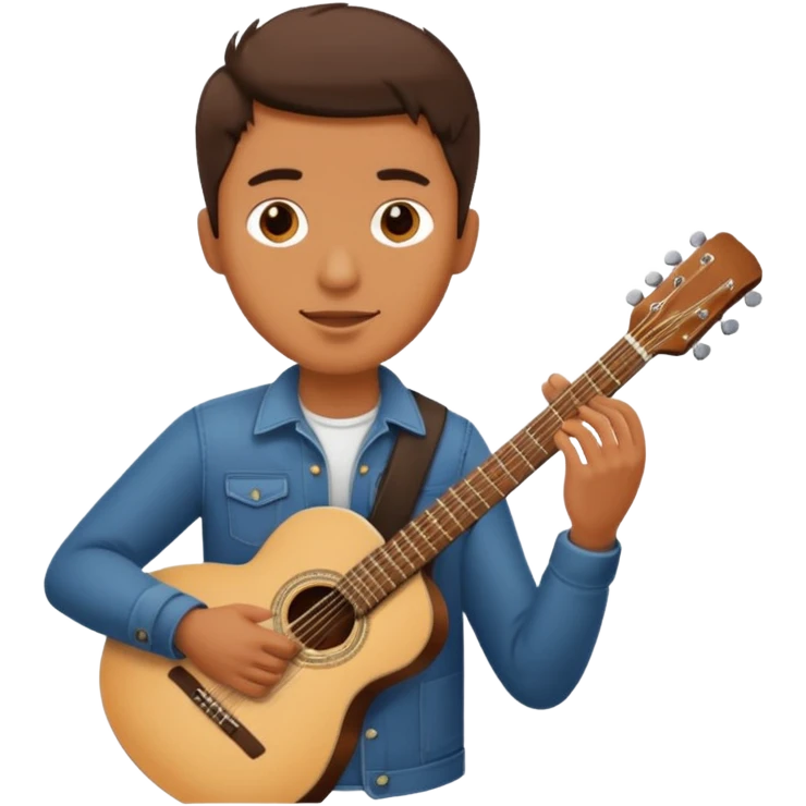 man holding guitar emoji