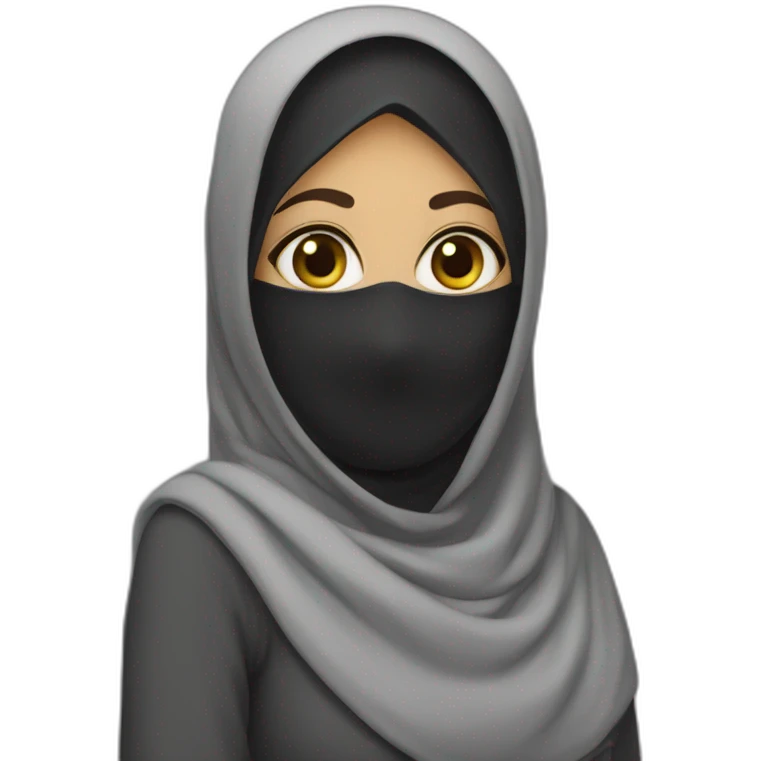niqabi girl emoji