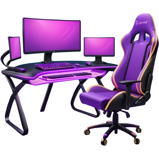purple gaming setup emoji