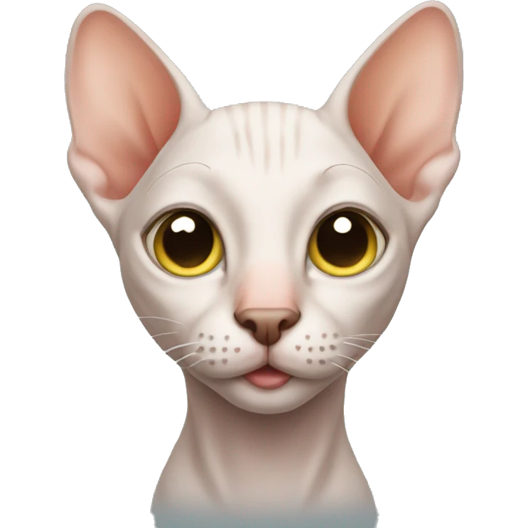 Hairless cat emoji