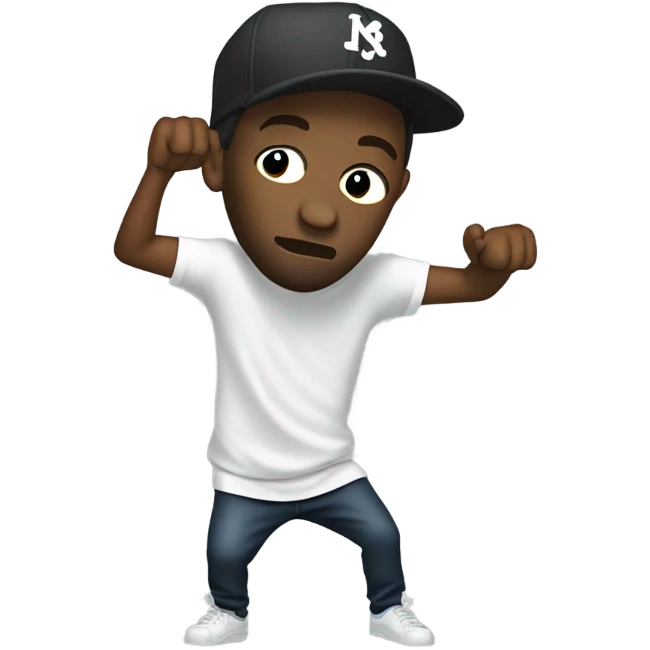 Kendrick Lamar dabbing emoji