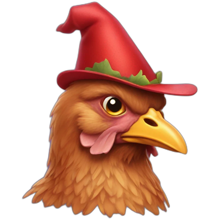 ugly hen halloween hat emoji