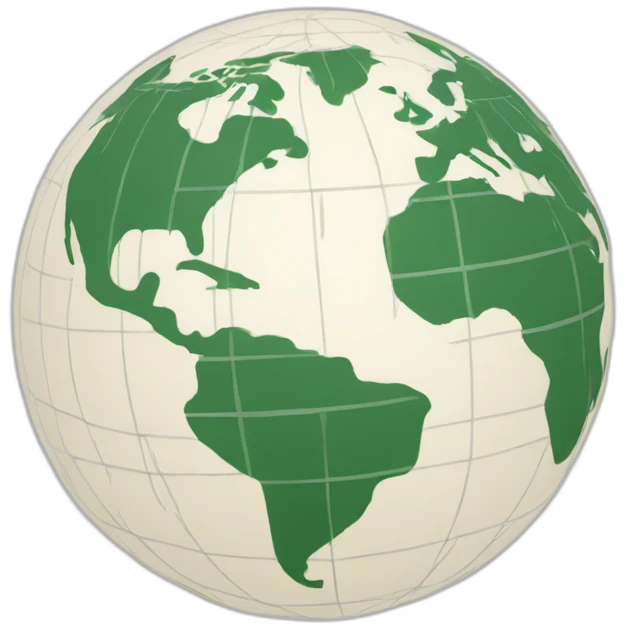 Globe with Meridians emoji