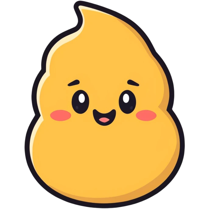 cartoon style poo emoji emoji