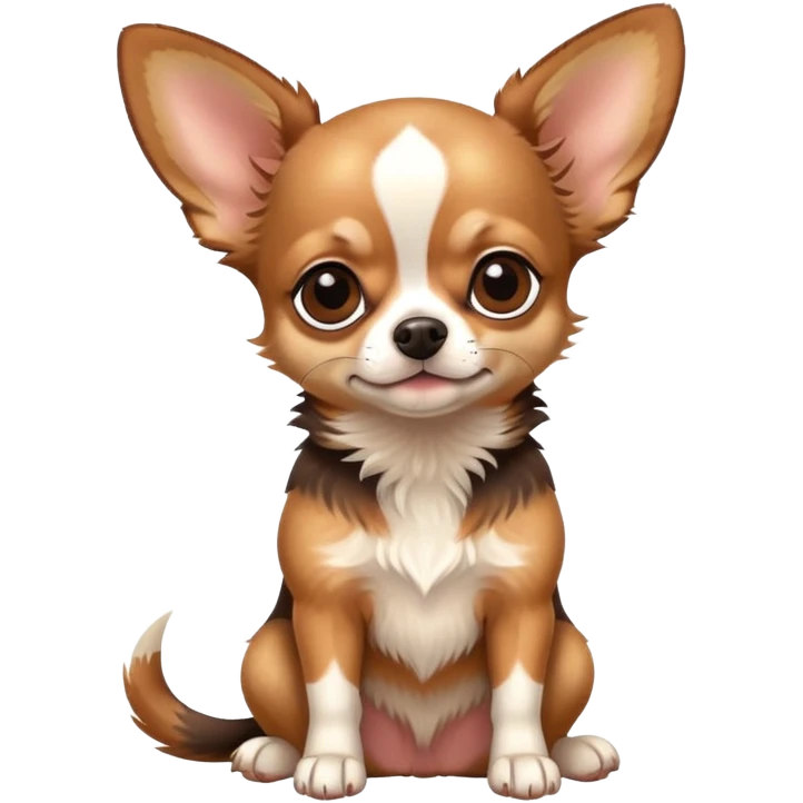 mini pincher chihuahua sitting all cute emoji