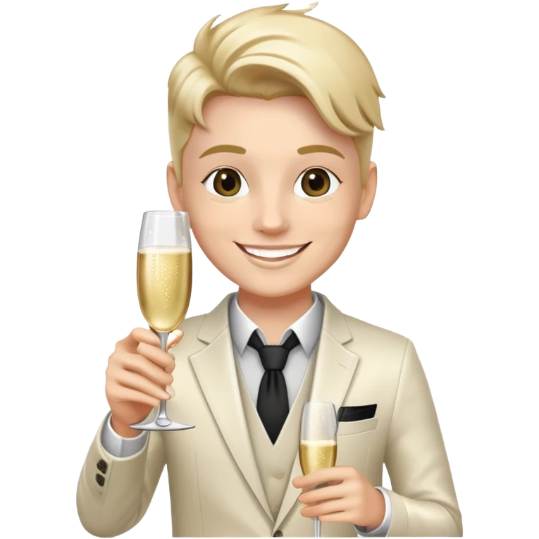 Dj with champagne  emoji