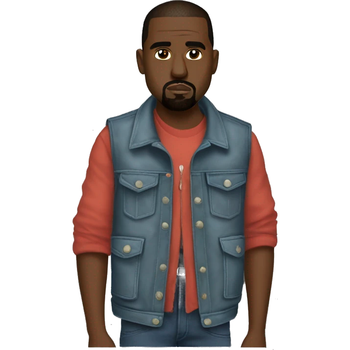 Vest Jacket kanye west donda emoji
