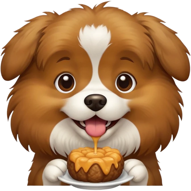 Dog eating  emoji