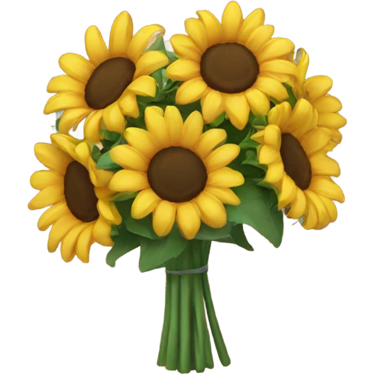 Little bouquet of sunflowers  emoji