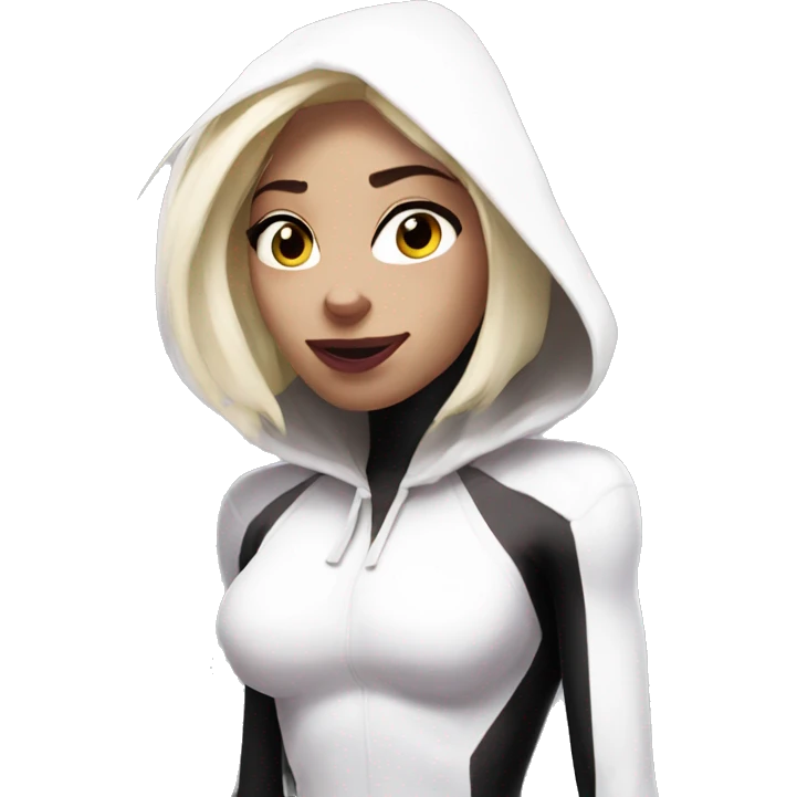 spider gwen half body emoji