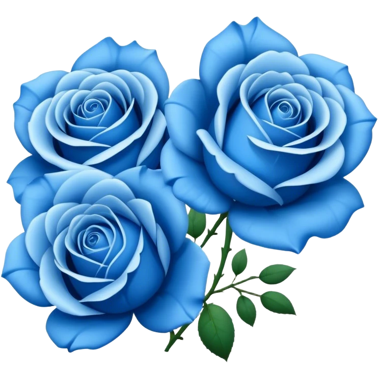 Blue roses  emoji